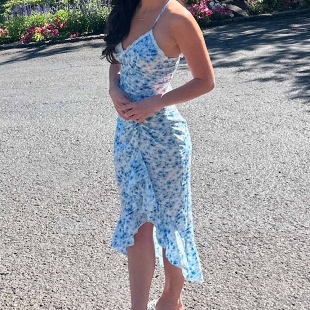Blue Floral Sundress